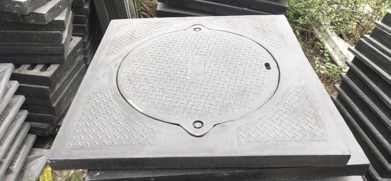 Nắp Hố Ga Composite Có Khe Thoát Nước Khung Dương Nắp Tròn4