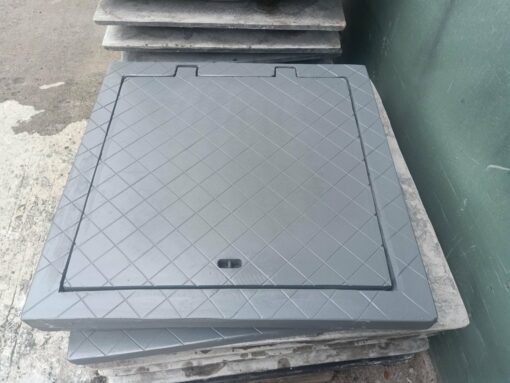 Nắp hố ga Composite ngăn mùi khung dương nắp vuông4