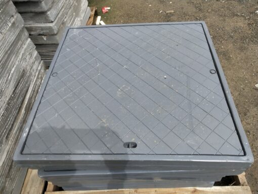 Nắp hố ga Composite ngăn mùi khung dương nắp vuông2